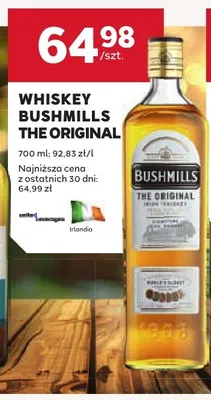 Whiskey Bushmills The Original promocja w Stokrotka
