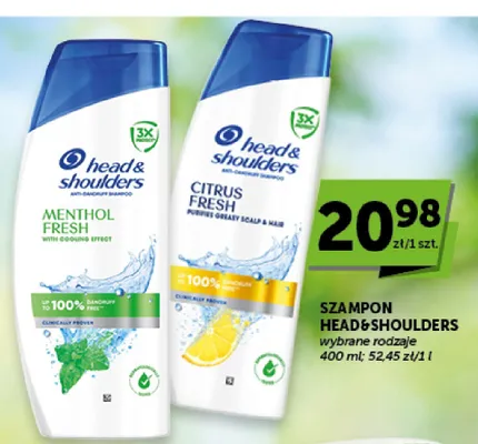 Szampon do włosów Head & Shoulders Menthol Fresh promocja w Euro Sklep