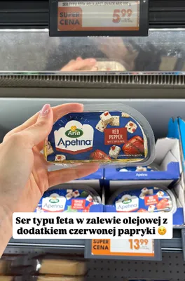Ser feta w zalewie z czerwoną papryką promocja w Biedronka