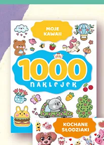 Książka 1000 naklejek Moje Kawaii promocja w Biedronka