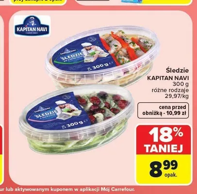 Śledzie Kapitan Navi promocja w Carrefour