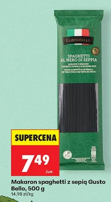 Makaron spaghetti z sepią promocja w Biedronka