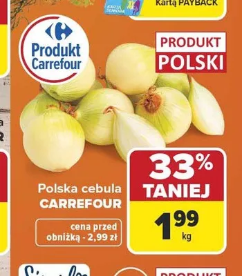 Cebula Carrefour polska promocja w Carrefour