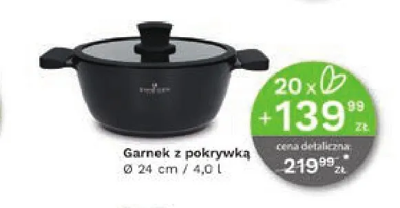 Garnek z pokrywką 24 cm 4,0 l Zwieger promocja w Stokrotka
