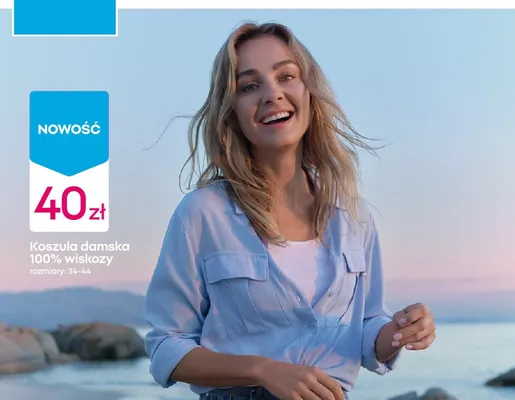 Koszula damska 100% wiskozy promocja w Pepco