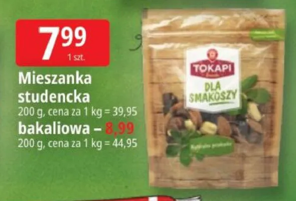 Mieszanka bakaliowa Tokapi promocja w Leclerc