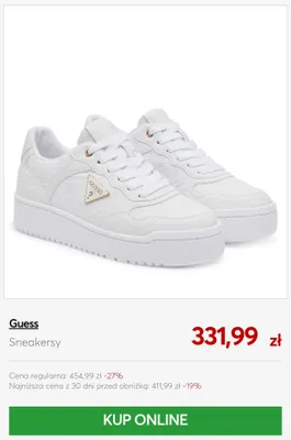 Sneakersy Guess promocja w eobuwie.pl