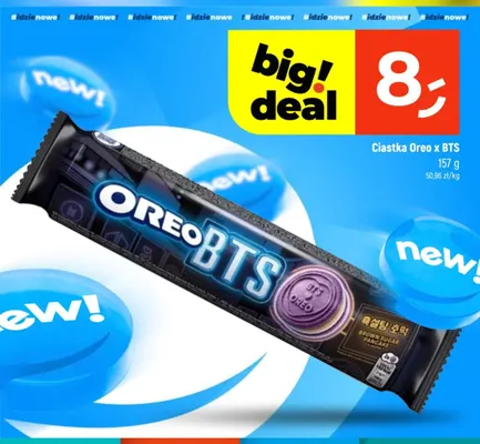 Ciastka Oreo x BTS promocja w Dealz