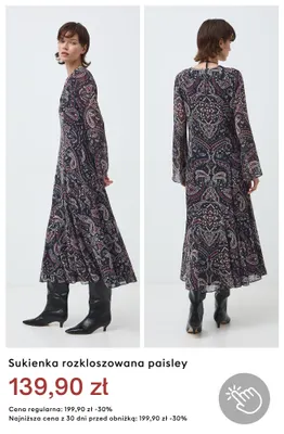 Sukienka rozkloszowana paisley promocja w Medicine