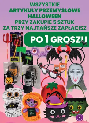 Artykuły przemysłowe Halloween promocja w Dino