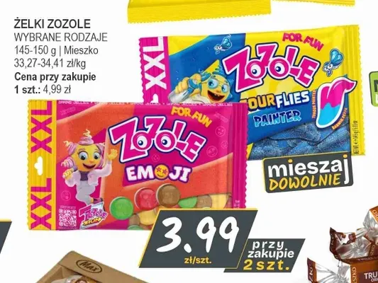 Żelki Zozole Sour Flies Painter XXL promocja w Słoneczko