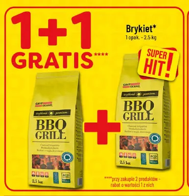 Brykiet z węgla drzewnego Gryfskand Bbq Grill promocja w POLOmarket