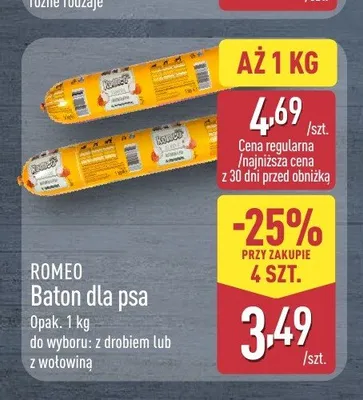 Baton dla psa Romeo promocja w Aldi