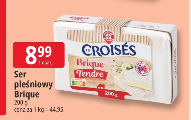 Ser pleśniowy Brique Croisés promocja w Leclerc