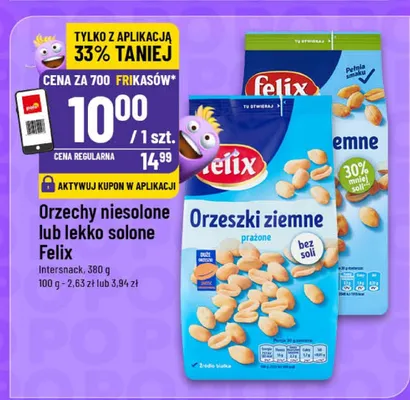 Orzeszki ziemne niesolone promocja w POLOmarket