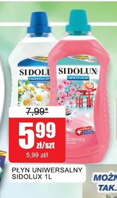 Płyn uniwersalny Sidolux promocja w Bingo