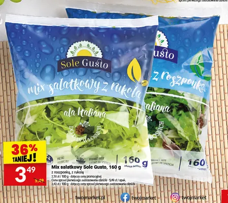 Mix sałatkowy Sole Gusto z rukolą promocja w Twój Market