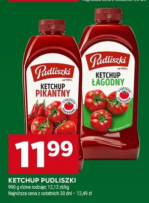 Ketchup Pudliszki łagodny promocja w Stokrotka