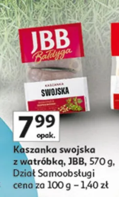 Kaszanka swojska z wątróbką promocja w Auchan