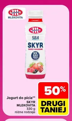 Jogurt do picia Skyr Mlekovita promocja w Carrefour Market