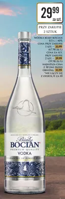 Wódka Biały Bocian 40% promocja w Dino