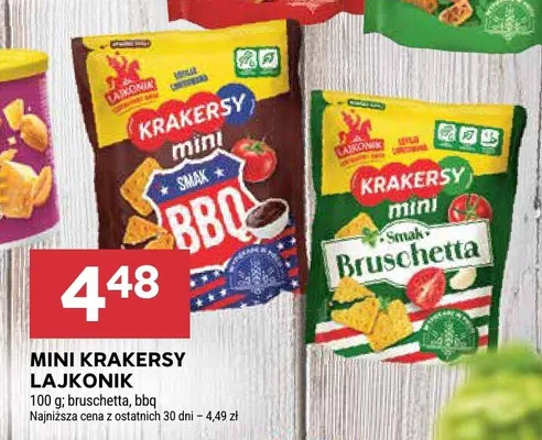 Mini krakersy Lajkonik BBQ promocja w Stokrotka