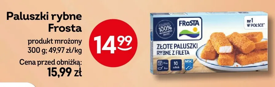 Paluszki rybne Frosta promocja w Żabka