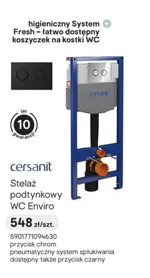 Stelaż podtynkowy WC Cersanit Enviro promocja w Castorama