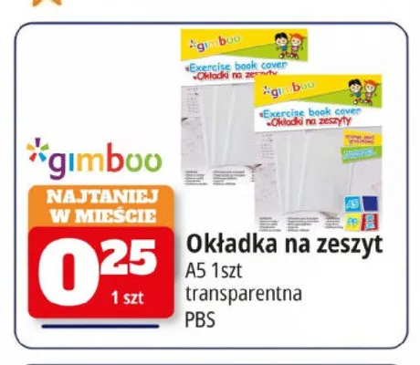 Okładka na zeszyt A5 Gimboo promocja w Leclerc