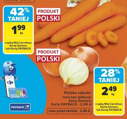 Polska cebula promocja w Carrefour