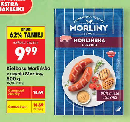 Kiełbasa Morlińska z szynki Morliny promocja w Biedronka