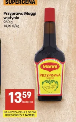 Przyprawa Maggi w płynie promocja w Delikatesy Centrum