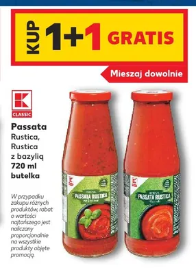 Passata Rustica z bazylią K-Classic promocja w Kaufland