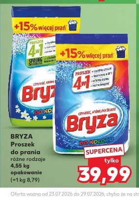 Proszek do prania Bryza do białego promocja w Kaufland