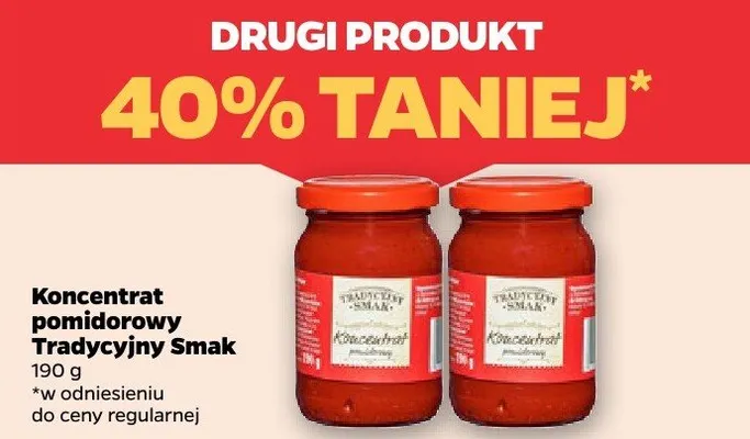 Koncentrat pomidorowy Tradycyjny Smak promocja w Netto