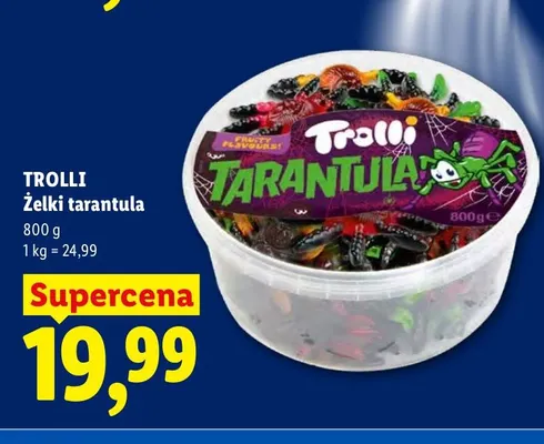 Żelki Trolli Tarantula promocja w Lidl