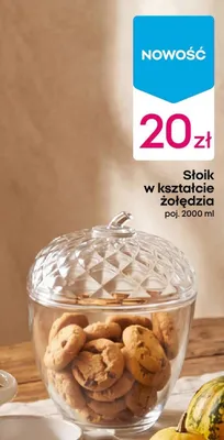 Słoik w kształcie żołędzia 2000 ml promocja w Pepco
