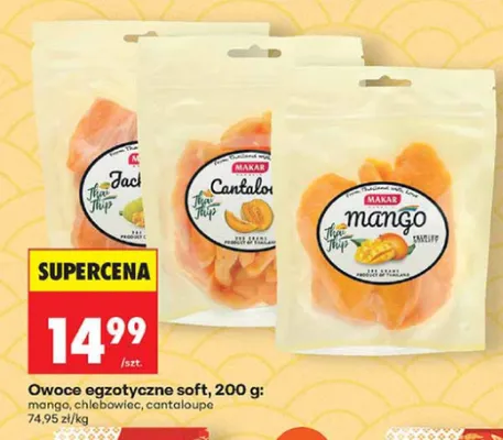 Owoce egzotyczne soft cantaloupe Makar promocja w Biedronka