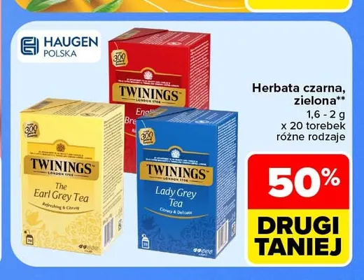 Herbata czarna Twinings promocja w Carrefour