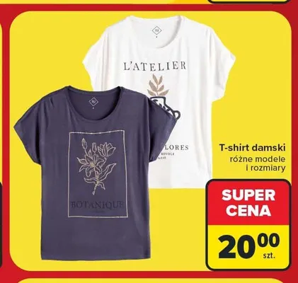 T-shirt damski promocja w Carrefour