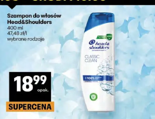 Szampon do włosów Head&Shoulders Classic Clean promocja w Delikatesy Centrum