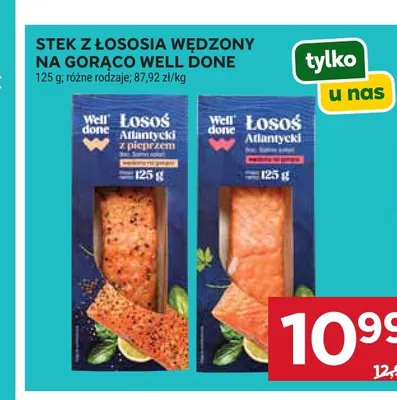 Stek z łososia wędzony na gorąco Well Done promocja w Stokrotka