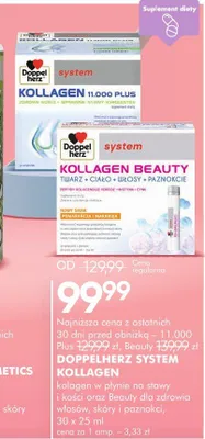 Kolagen dla stawów i kości oraz dla włosów, skóry i paznokci Doppelherz System Kollagen promocja w Super-Pharm