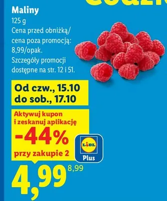 Maliny promocja w Lidl