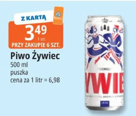 Piwo Żywiec puszka promocja w Leclerc