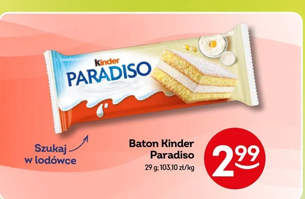 Baton Kinder Paradiso promocja w Żabka