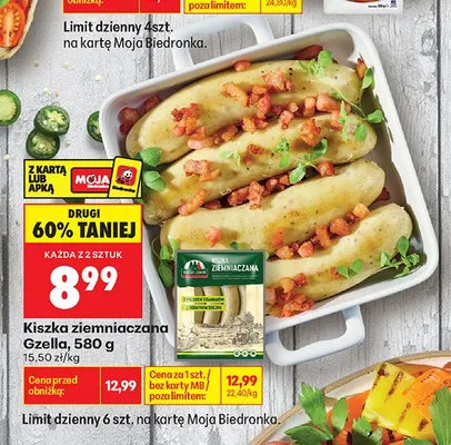 Kiszka ziemniaczana Gzella promocja w Biedronka
