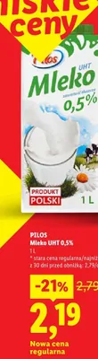 Mleko UHT 0,5% promocja w Lidl