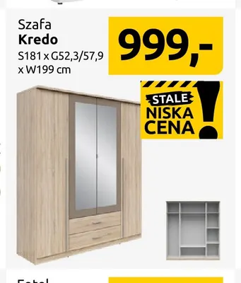 Szafa Kredo promocja w Black Red White
