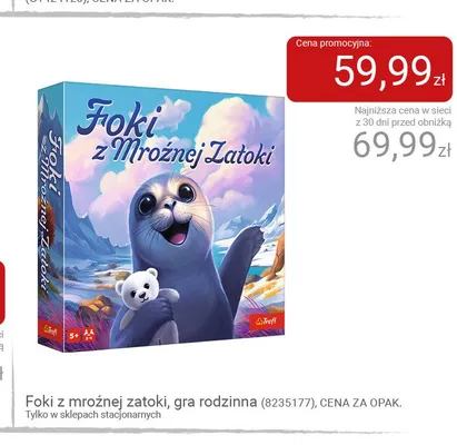 Gra rodzinna Foki z mroźnej zatoki Trefl promocja w Smyk